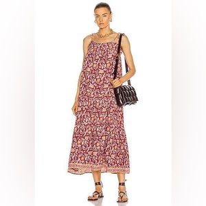 NWT Natalie Martin Melanie Dress in Merlot 100% silk size S